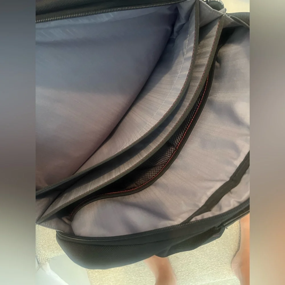 Samsonite - small, black laptop bag. Fits 13